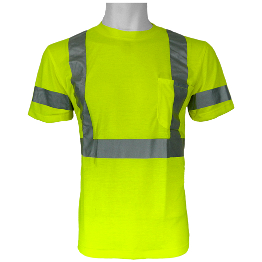 Frogwear - Ansi Class 3 Self Wicking Polyester Short Sleeve Shirt, 3m Scotchlite Reflective Material