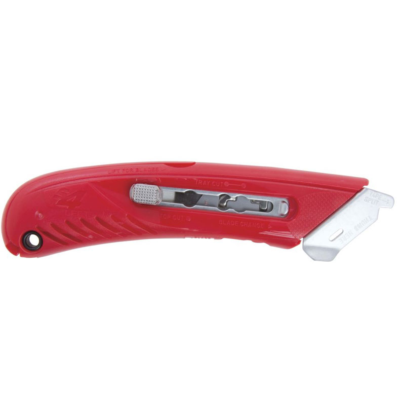 Left Hand Safety Cutter. Red. 1/Ea.