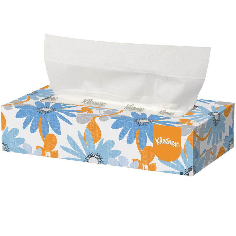 Kleenex® Facial Tissue. 100 Sheet Per Box. 36 Boxes Per Case