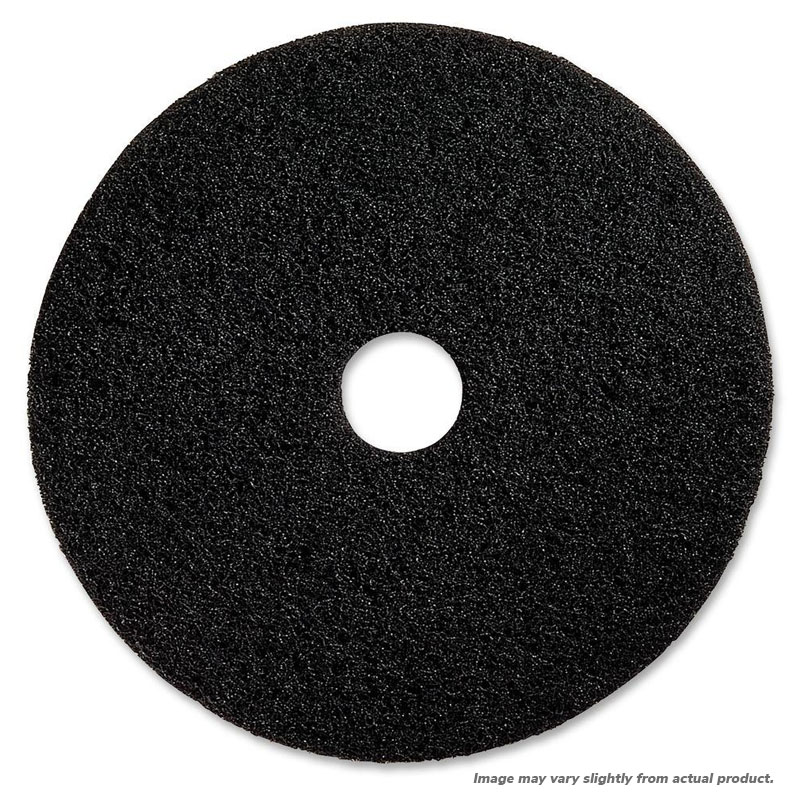 21" Black Stripping Floor Pad. 5/Cs