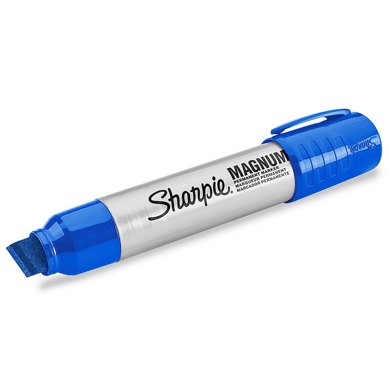Sharpie Magnum Permanent Marker, Chisel Tip, Blue