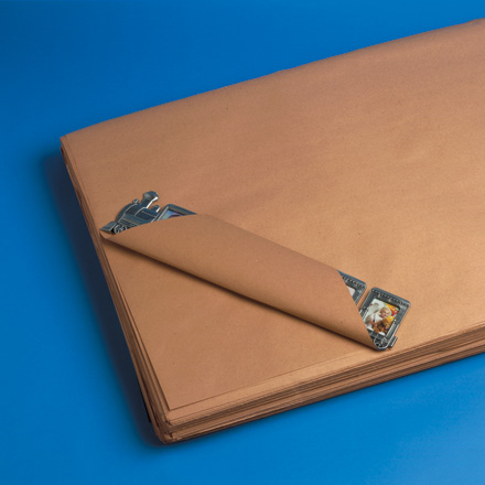 18" x 18" - 30# Kraft Paper Sheets. 2200 Sheets/Cs