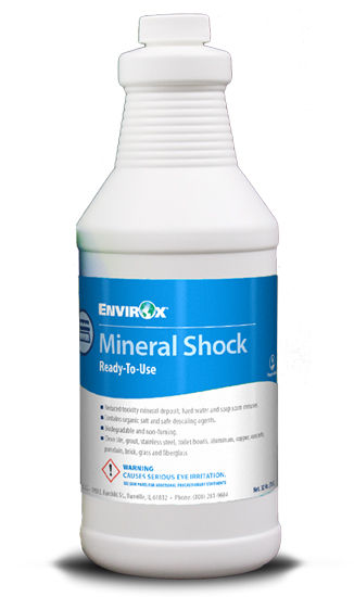 EnvirOx #138 Green Certified Mineral Shock RTU, Hard Water / Soap Scum Remover 12 Qts/ Cs