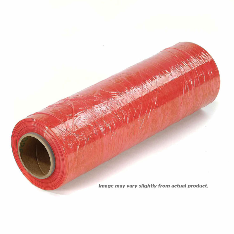 18" x 1500' 80 Gauge Red Stretch Film 4/Cs