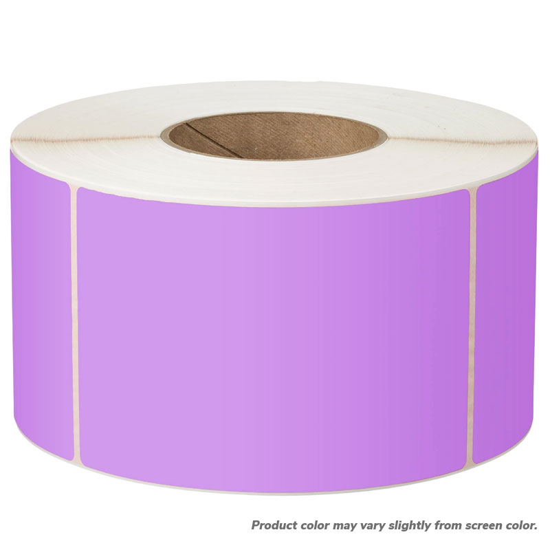 4" x 6" PURPLE Thermal Transfer Label 1000/Roll. 4 Rolls/Cs