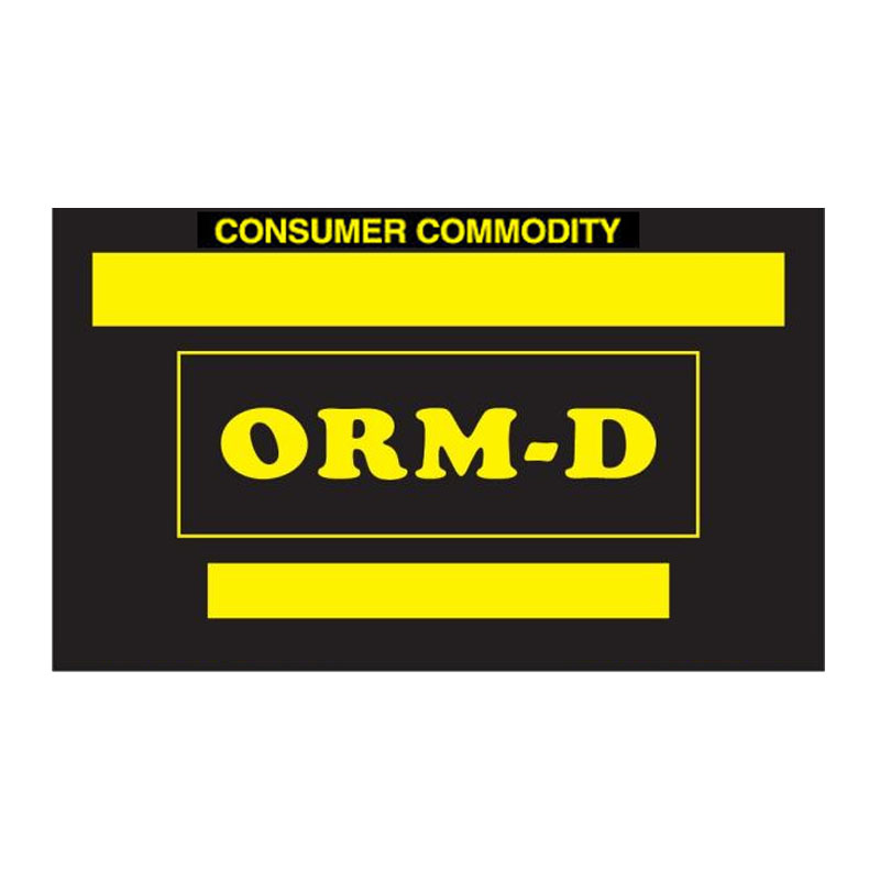 1-1/2" x 2-1/2" ORM D, Consumer Commodity Label 500/Roll