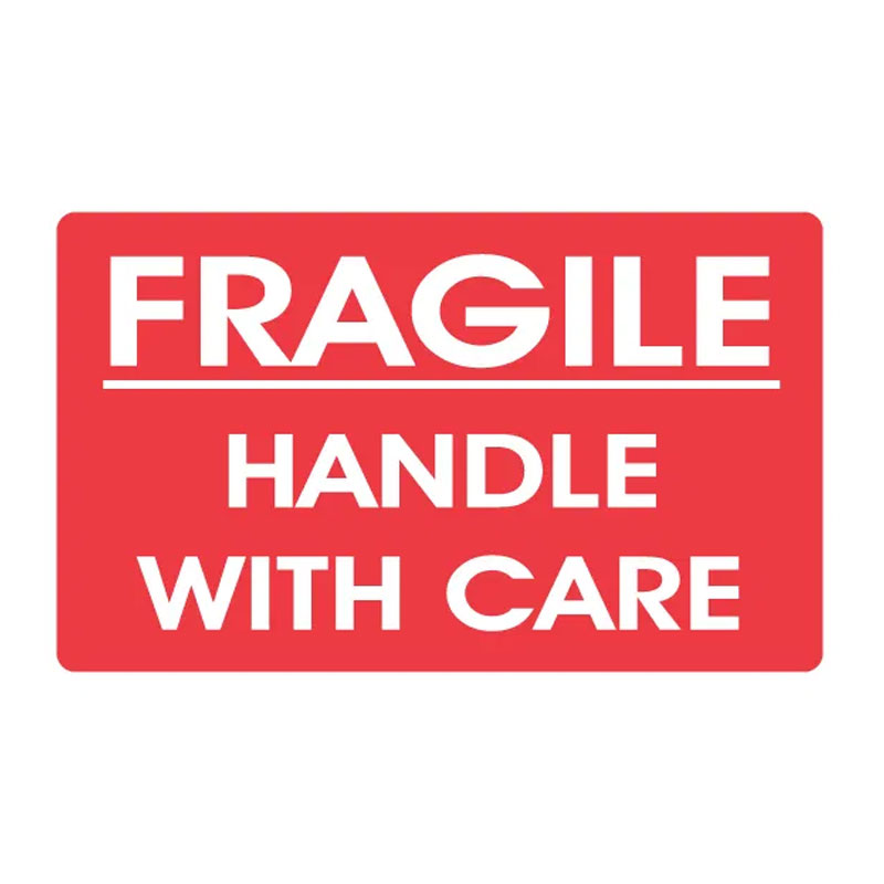 3" x 5" Fragile Label. 500/Roll