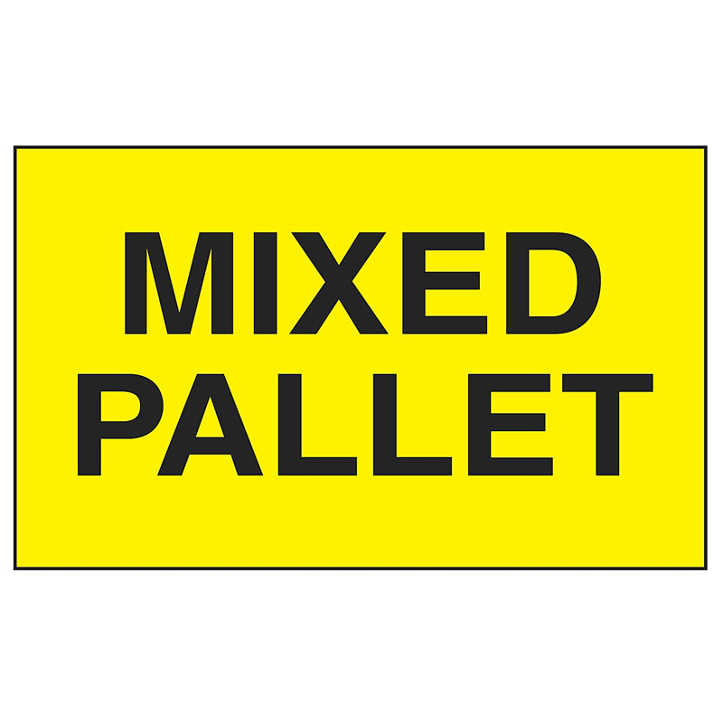 3" x 5" "Mixed Pallet" Shipping Label. 500/Roll