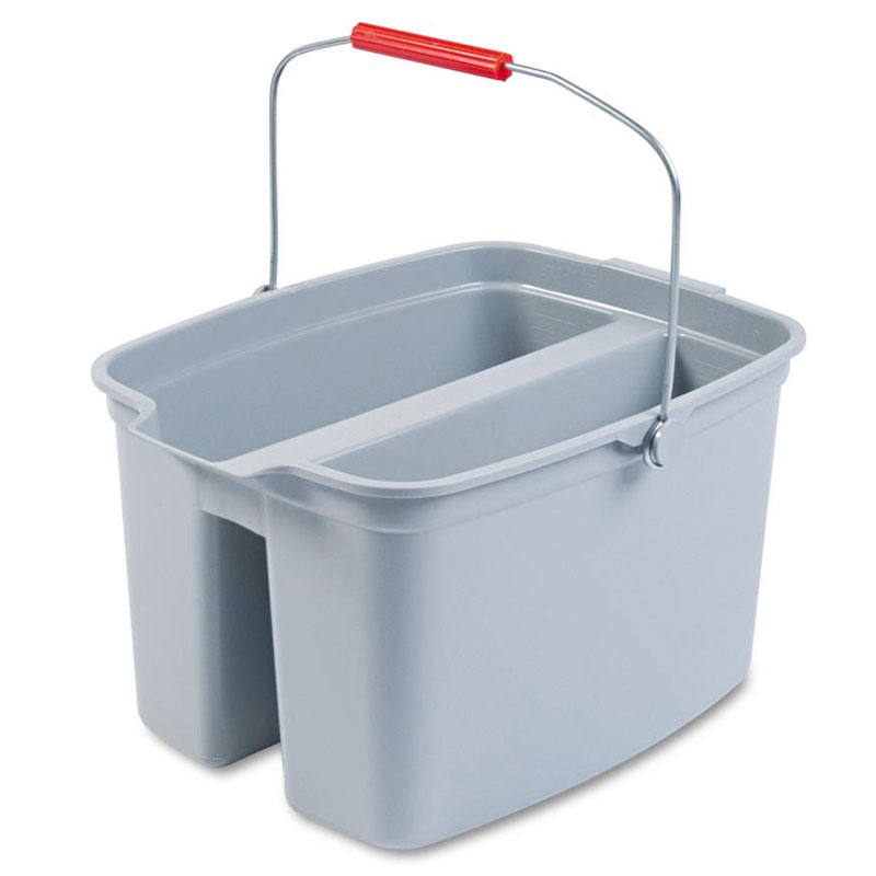 Brute® Plastic Bucket. 19 Qt. Double Pail. Gray. 1/Ea