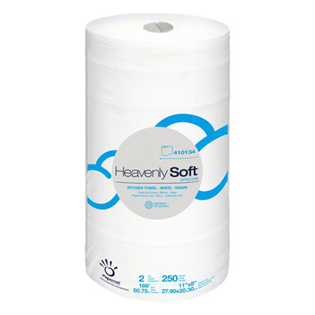 Heavenly Soft 2Ply Kitchen Roll Towel 250/Sheets/Roll 12/Cs