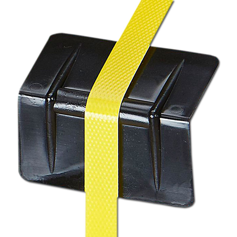 2 -1/2" x 1-3/4" - Black Plastic Strap Guards. 1000/Cs
