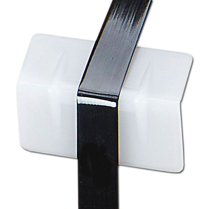 1-7/8" x 1" - White Plastic Strap Guards. 1000/Cs