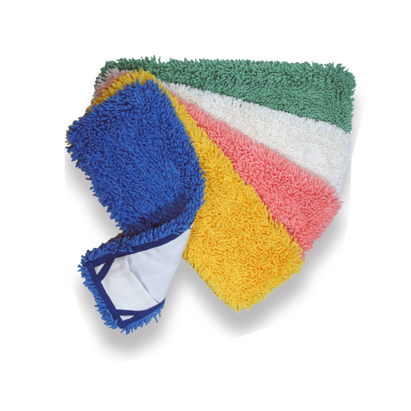 NexGen Pocket Style 18" Blue Microfiber Mop Pad, 1/Ea