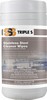 Triple S® Stainless Steel Wipes, 70/Canister. 6/Cs.