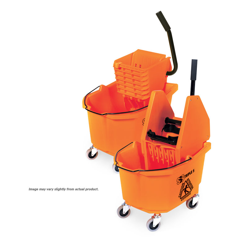 35 Qt. Heavy Duty Side Press Mop Bucket / Wringer Combo. 1/Ea