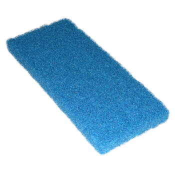 Medium-Duty #041 Blue Scrubbing Pad, 4-1/2" x 10". 5/Box
