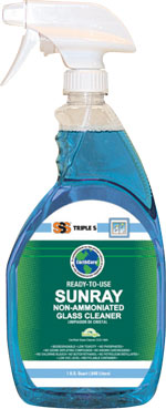 Sunray Ammonia Free Glass Cleaner, 1 qt. 12/Cs
