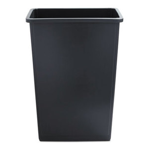Slim Jim Rectangular Waste Container. 23 Gallon. Gray. 1/Ea
