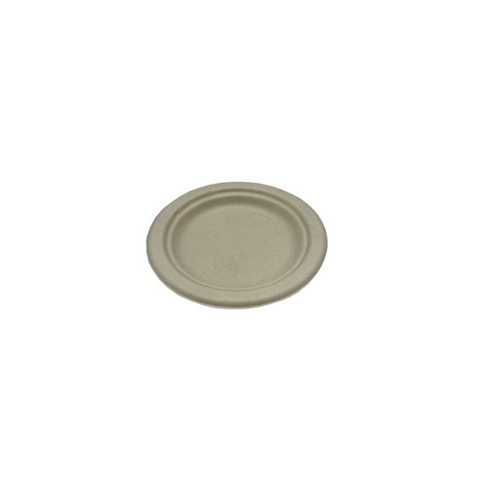6" Empress Earth, Heavy Weight Bagasse Paper Plates,1000/Cs