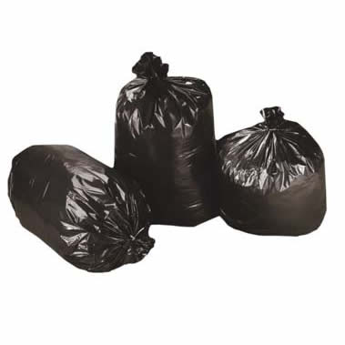 43" x 48" Black High Density Liner. 22 Mic. 150/Cs