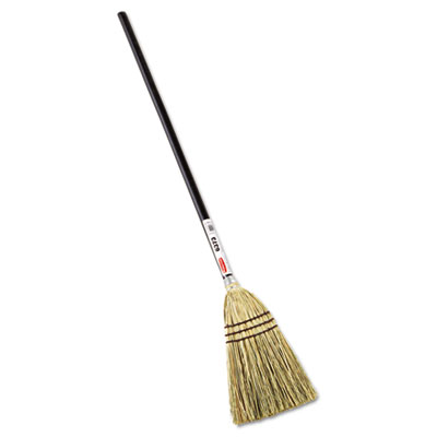 Lobby Broom, 28" Handle, 100% Corn Fill. 1/Ea