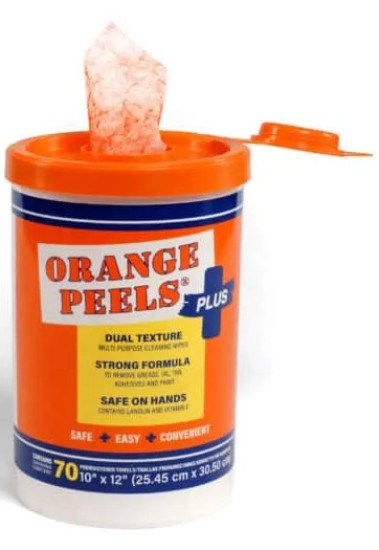 Orange Peels Multi Purpose Wipes 70/Canister 6/Case