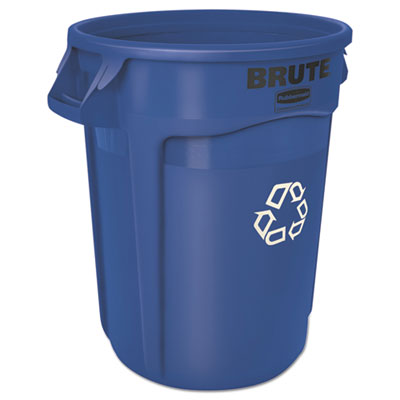 Brute® Round Recycling Container. 32 Gallon. 1/Ea