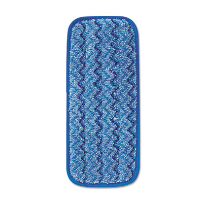 Rubbermaid 11" Microfiber Wall/Stair Wet Mopping Pad, Blue 1/Ea
