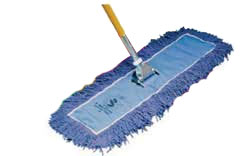 Triple S Endless Twist Colored 48" Dust Mop, Quick Change, Blue, 6/cs