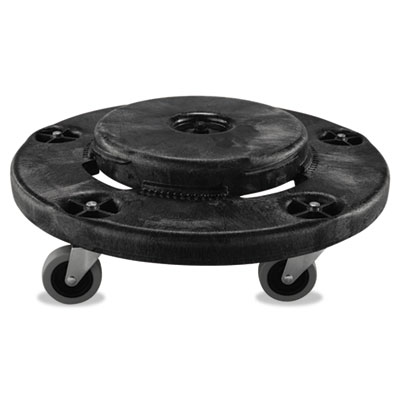 Waste Container Dolly. Black. 1/Ea