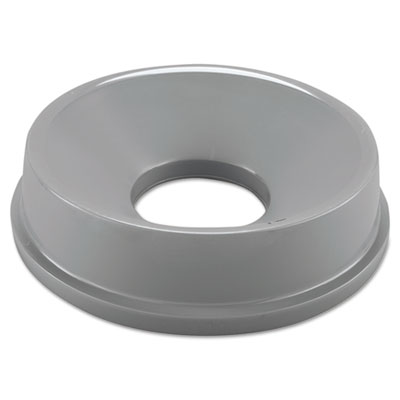Round Funnel Top for Untouchable® Round Waste Containers RUB-2947-GR and RUB-3546-BG. Gray. 1/Ea