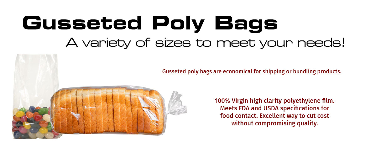 Gusseted Poly Bags