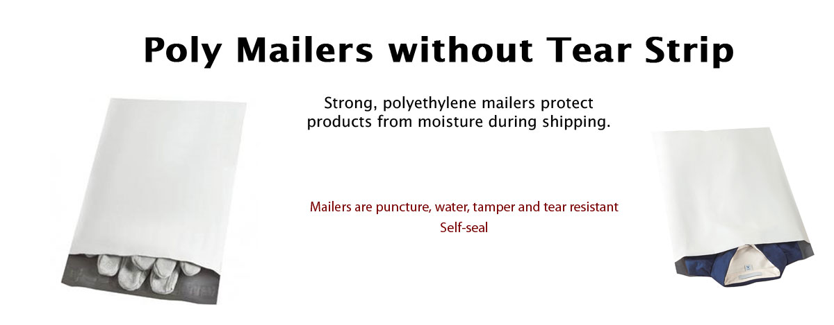 Poly Mailers without Tear Strip