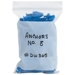 2 Mil White Block Reclosable Poly Bags