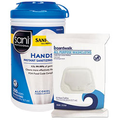 Hand Cleaner/Sanitizer Towels/
