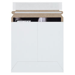 White Stay Flat Self-Seal Mailers/
