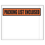 4.5" x 6" Orange "Packing List Enclosed" Envelope