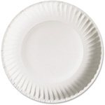 6" Uncoated Paper Plate 1000/Cs