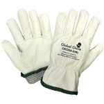 Premium Cow Grain Palm Gloves, Keystone Thumb, Aralene Inner Shell, ANSI Cut Level A4, XS, 12 Pair/Pkg