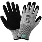 Samurai Gloves, Cut Resistant Black Salt and Pepper Tuffalene Platinum, ANSI Cut Level A4, XXS, 12 Pair/Pkg