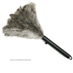 Retractable Feather Duster Black Plastic Handle Extends 9 to 14 Inches . 1/Ea