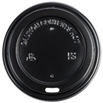Hot Cup Lids, Fits 8 oz Hot Cups, Black, 1000/Cs