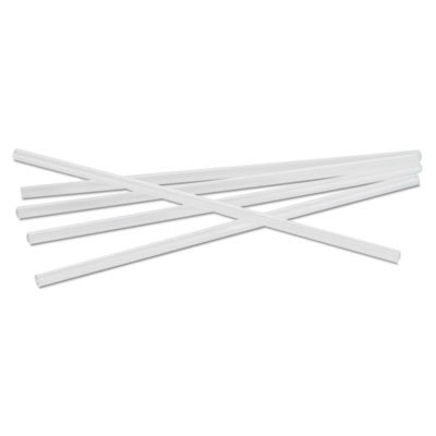 7-3/4" Jumbo Straw Unwrapped. Translucent 12,500/Cs