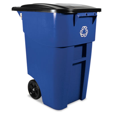 Brute® Recycling Rollout Container. 1/Ea