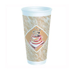 12 oz. Dart Gourmet Design Foam Hot/Cold Cup, 1000/Cs