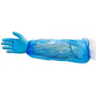 Blue Disposable Poly Sleeve,18". 1000/Cs