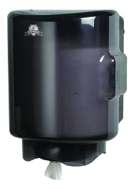 Center Pull Towel Adjustable Dispenser, 9 3/4w x 8 3/4d x 10 1/2h, Smoke. 1/Ea