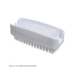 Plastic Block Hand and Nail Brush, White. 1/Ea.