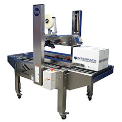 Stainless Steel Side Belt Drive Tape Machine. 20" x 24" Max Case. 1/Ea