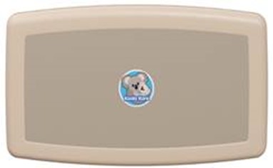 Koala Kare® Horizontal Baby Changing Station. Two-tone Color Front. 1/Ea